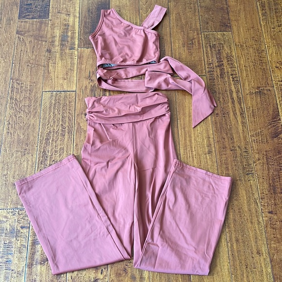 Custom Details Dancewear competition outfit. Burnt oarnge. Perfect condition. - Picture 2 of 7